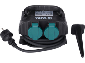 Priza de gradina dubla YATO YT-81270, IP44, 4 x 230 V