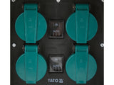Priza de gradina imitatie piatra YATO YT-81271, IP44, 4 x 230 V mod auto/manual - imagine 4