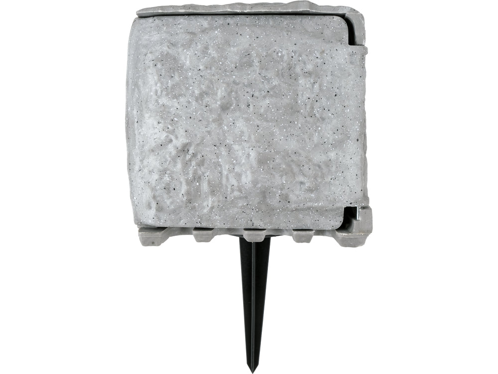 Priza de gradina imitatie piatra YATO YT-81271, IP44, 4 x 230 V mod auto/manual - imagine 8