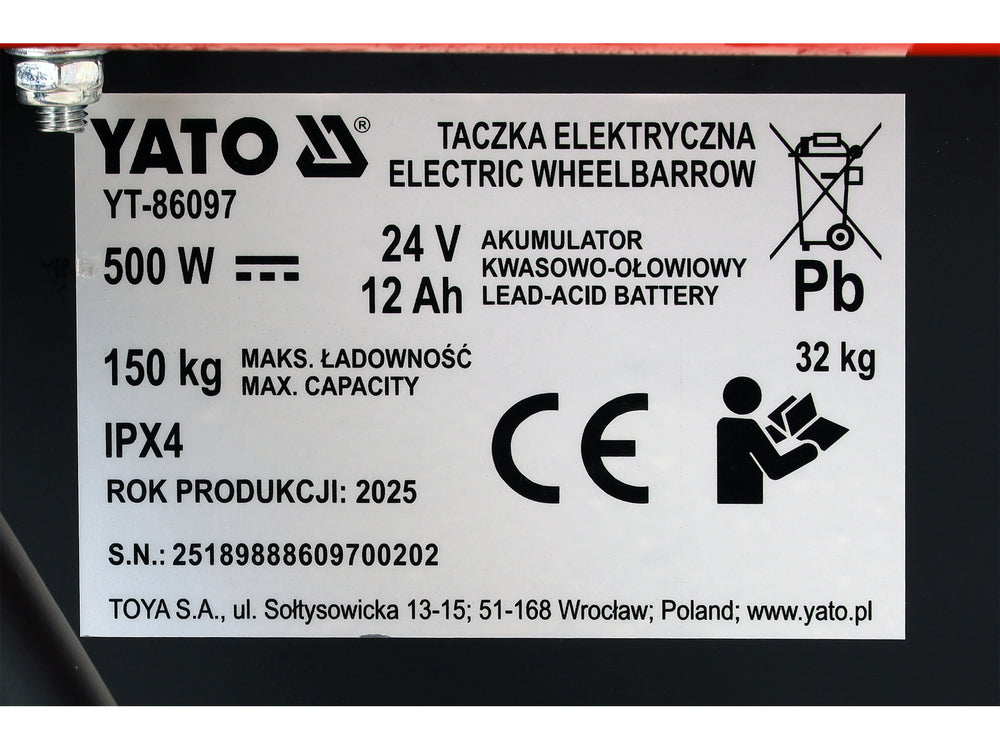 Roaba electrica YATO YT-86097 - imagine 13