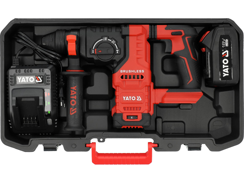 Rotopercutor SDS+ YATO YT-827725, 18 V, 1 x 4 Ah - imagine 10