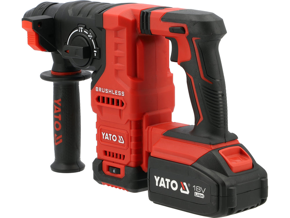 Rotopercutor SDS+ YATO YT-827724, 18 V, 2 x 4 Ah - imagine 3