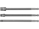 3 db YATO YT-04628 HATSZÖGŰ ADAPTER KÉSZLET 1/4, 3/8, 1/2 