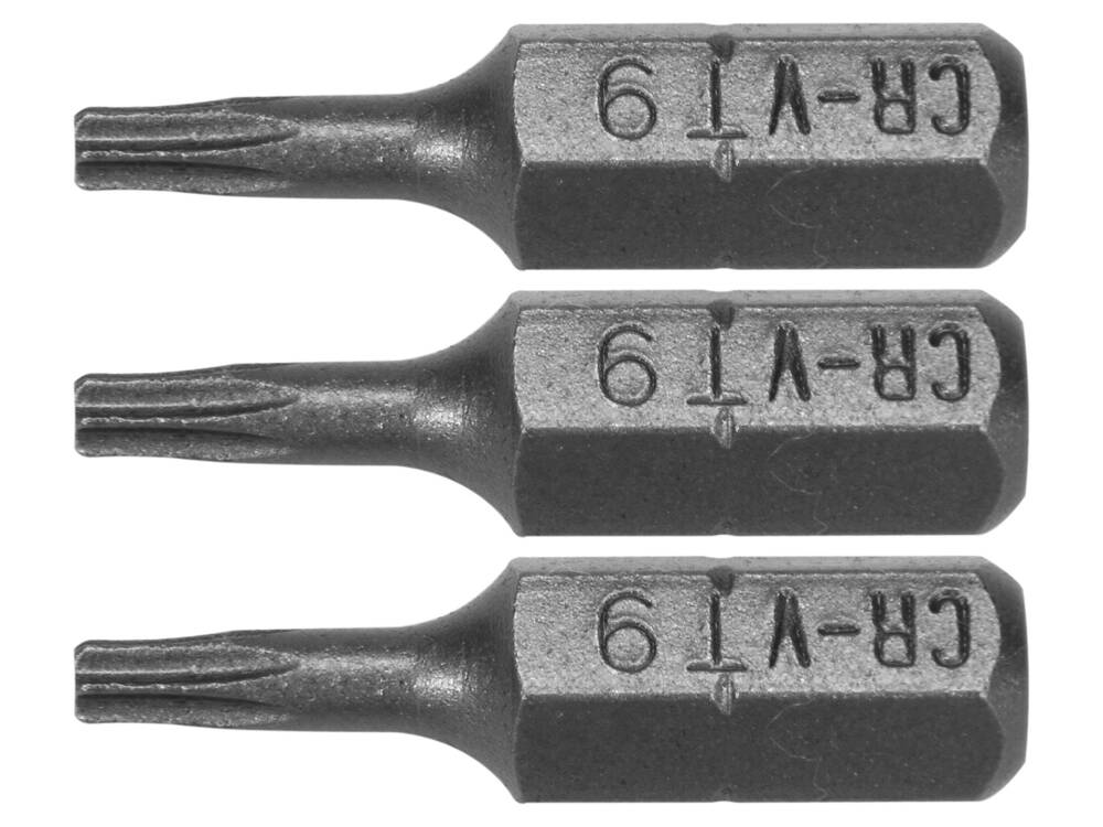3 bites készlet STHOR 65491 TORX 1/4" T9x25mm 