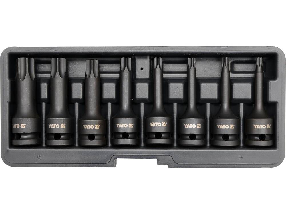SET 8 CHEI YATO YT-1065 TUBULARE DE IMPACT, TORX 1/2