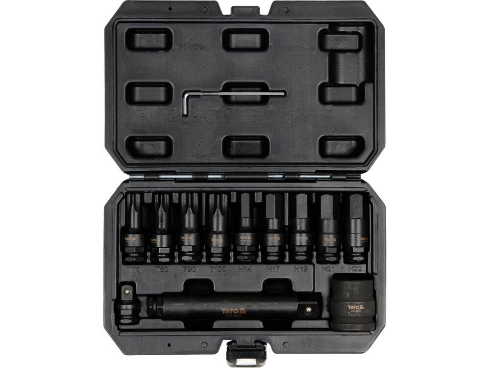 SET BITI DE YATO YT-10655 IMPACT, HEXAGONAL SI TORX, 3/4