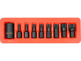 SET BITI DE YATO YT-10663 IMPACT SPLINE, CU ADAPTOR 1/2, 9 PIESE