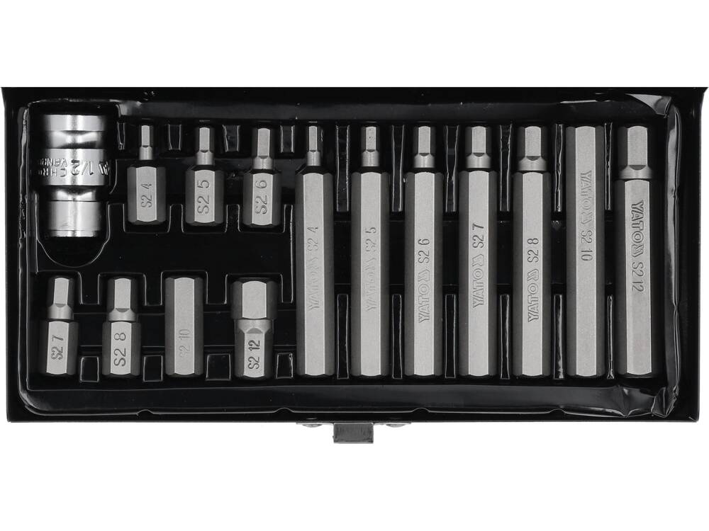 YATO HATSZÖGŰ BITKÉSZLET YT-0413 15 DARABOS 