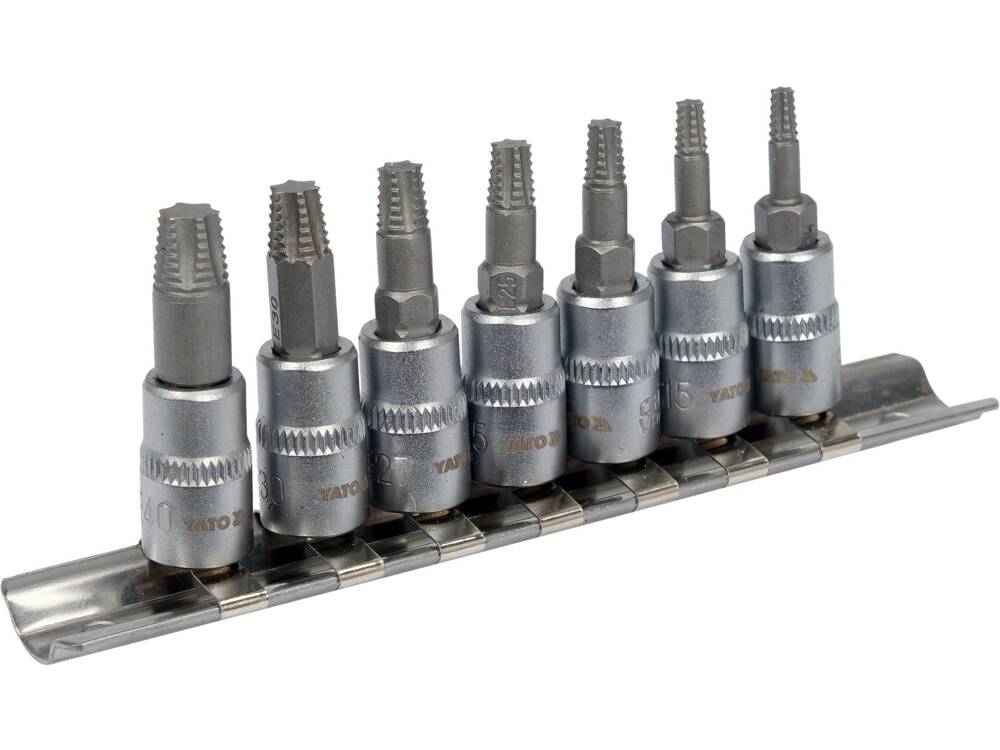 YATO YT-04581 BITKÉSZLET SÉRÜLT TORX CSAVAROKHOZ, 7 DARABOS 
