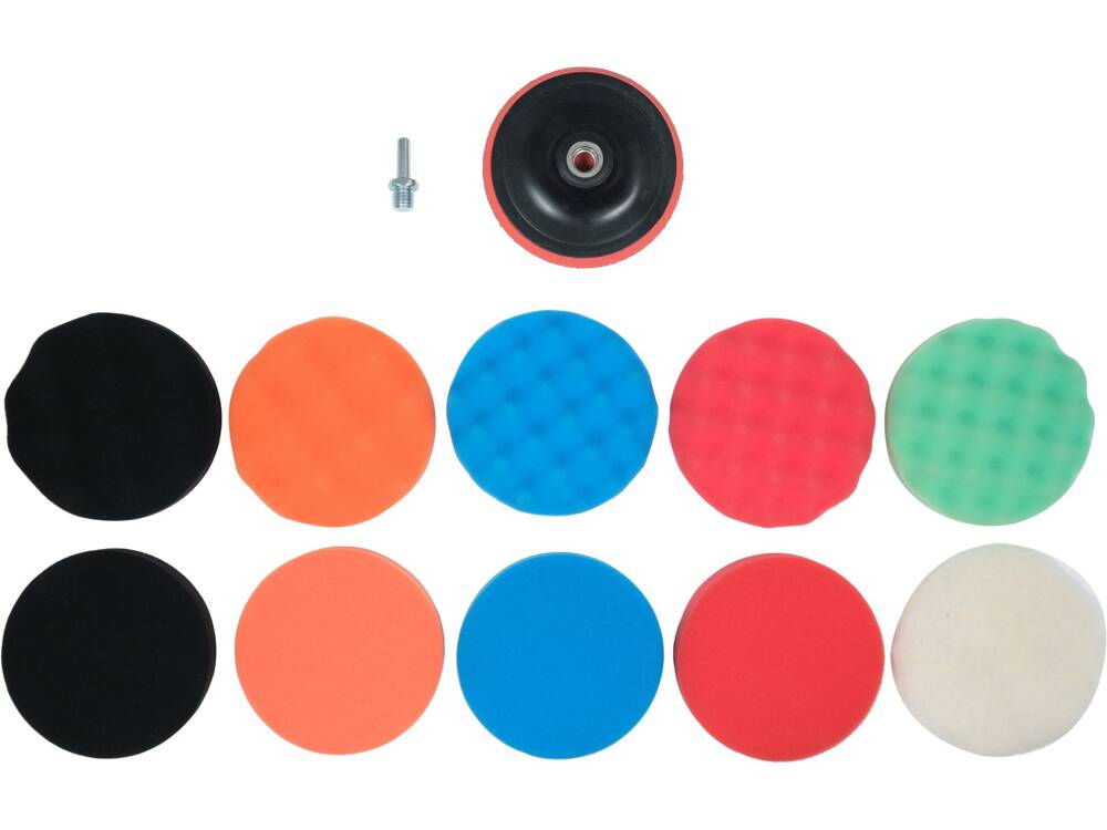 POLÍROZÓ PÁRNAKÉSZLET, YATO YT-47931 125MM, M14, 12 DARABOS 