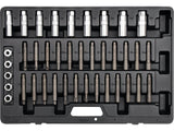YATO YT-0628 LENGÉSCSILLAPÍTÓ RÖGZÍTŐ KULCS KÉSZLET, 39 RÉSZES 