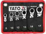 Set chei inelare cu clichet 6 buc. YATO YT-16977 - imagine 2