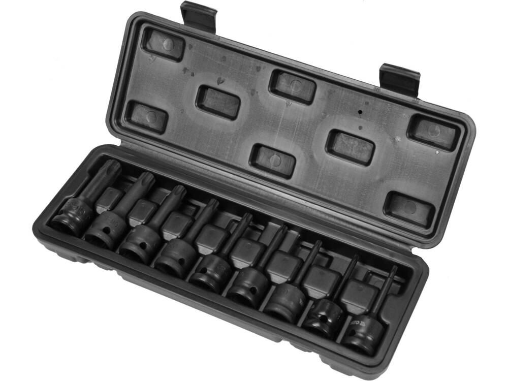 YATO TORX KULCSKÉSZLET YT-10654 ÜTŐKULCS 1/2, 9 RÉSZES 
