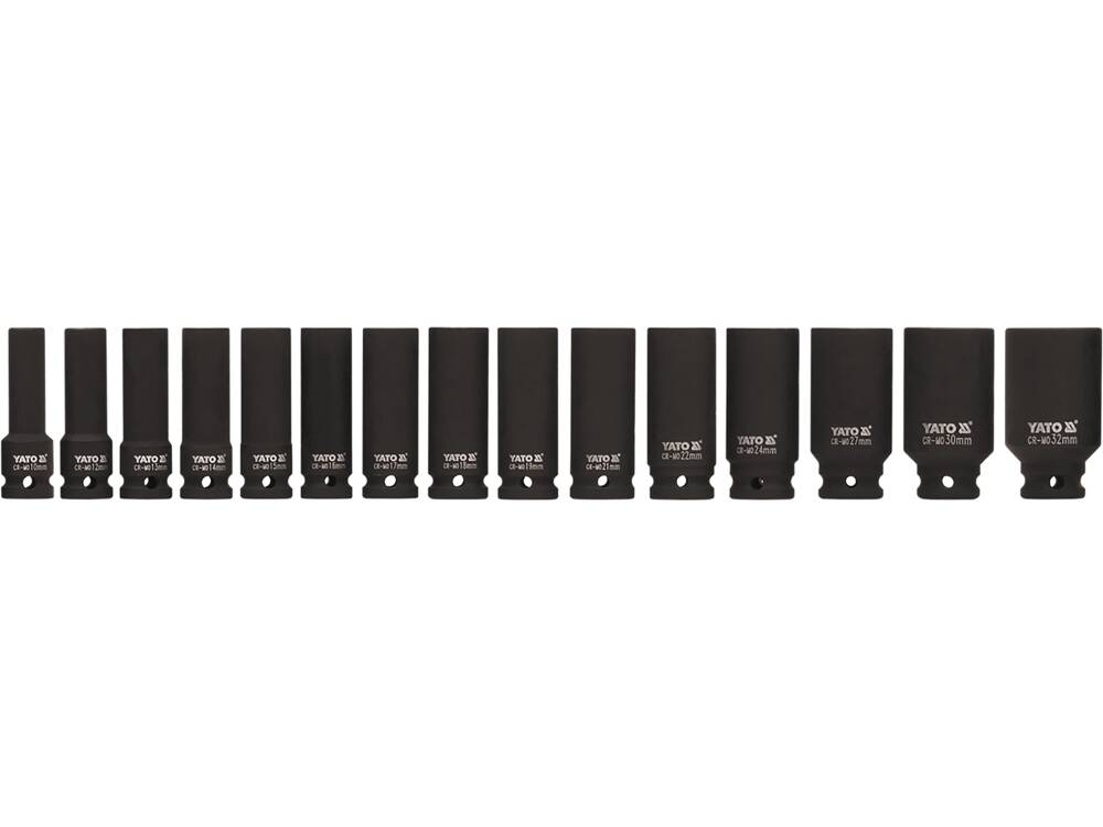 SET CHEI TUBULARE YATO YT-1055 ADANCI DE IMPACT, 15 BUC