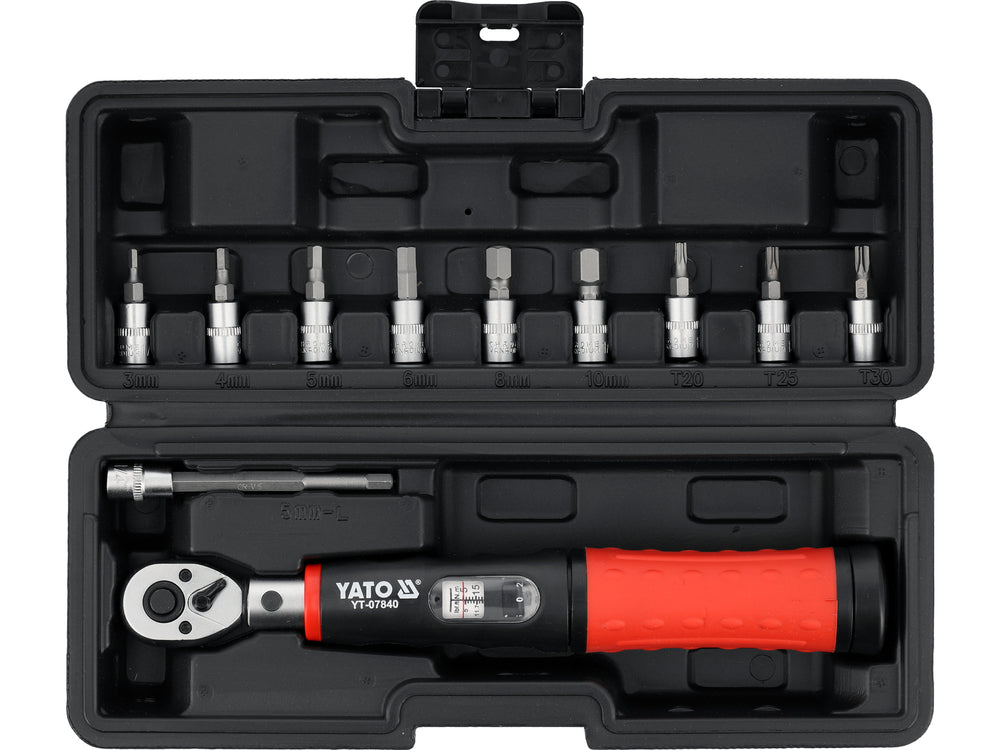 Set cheie dinamometrica YATO YT-07840, 1/4", 11 piese