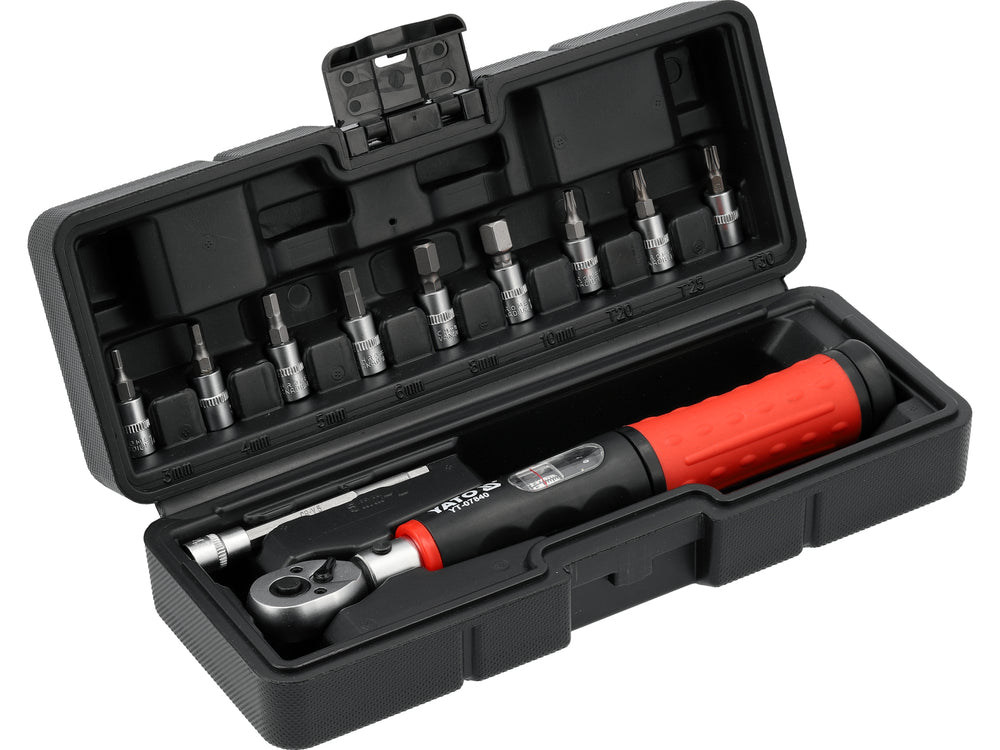 Set cheie dinamometrica YATO YT-07840, 1/4", 11 piese - imagine 4