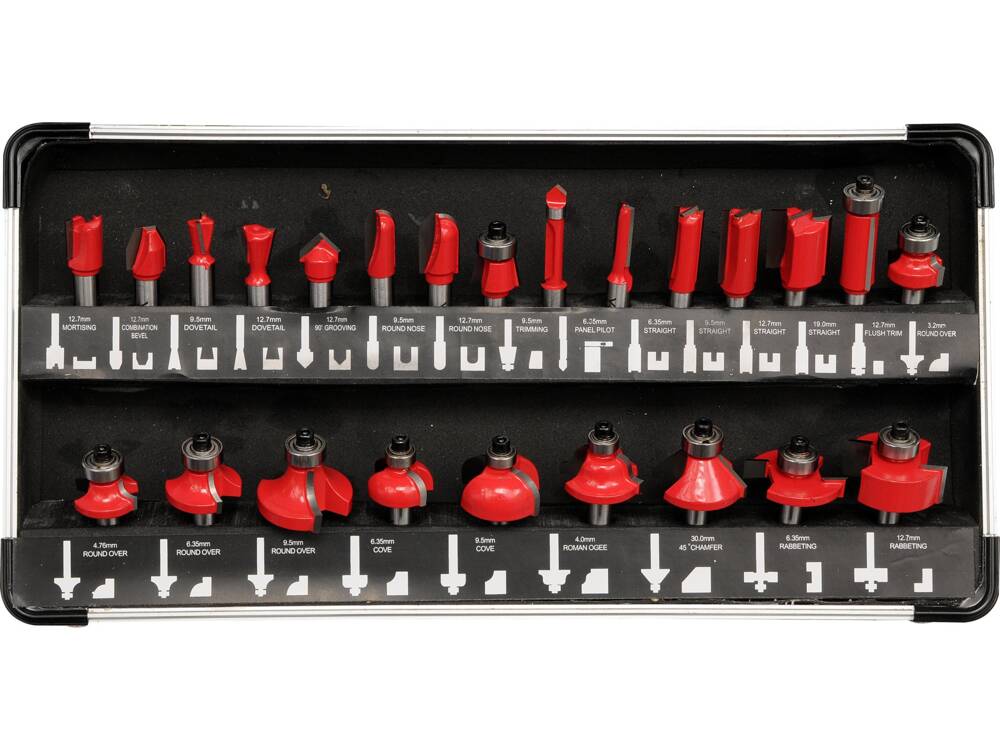 SET FREZE PENTRU YATO YT-6801 LEMN 25 BUC