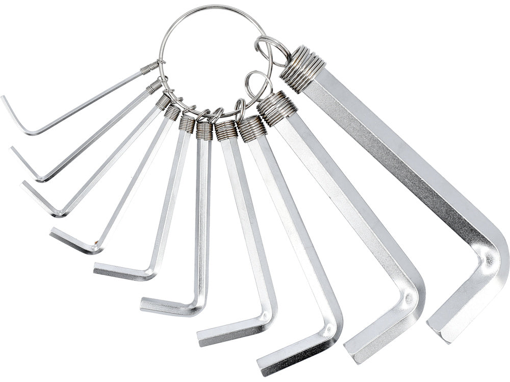 10 VOREL 56391 DB, 1,5-10MM CR-V ALLEN SET 