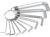 10 VOREL 56391 DB, 1,5-10MM CR-V ALLEN SET 