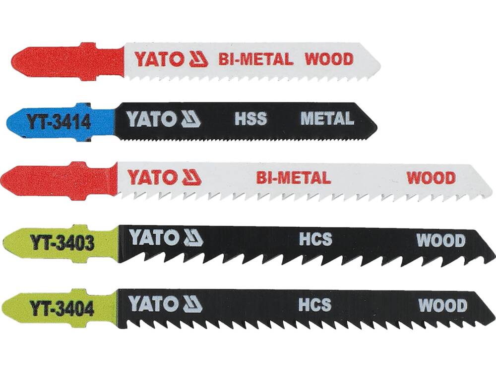 SET LAME FIERASTRAU YATO YT-3445 PENDULAR, 5 BUC - MIX