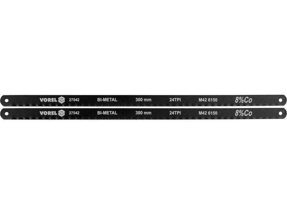 SET PANZE FIERASTRAR VOREL 27542 BI-METAL, 24TPI, COBALT 8% 300X12.6X0.65MM, 2 BUC