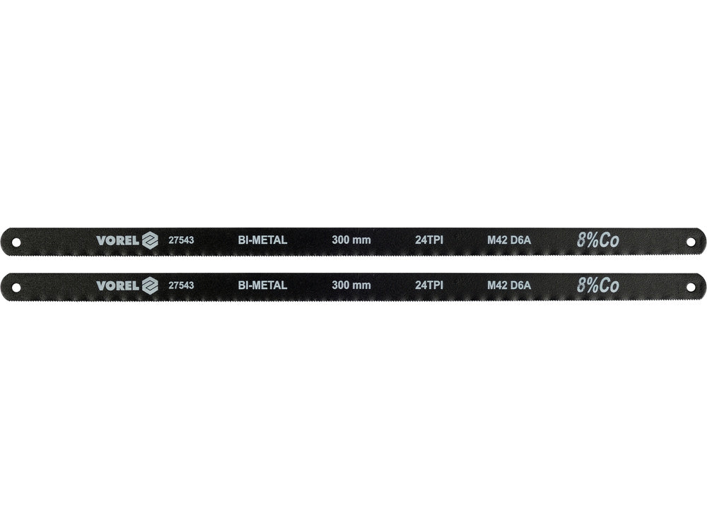SET PANZE FIERASTRAR VOREL 27543 BI-METAL, 24TPI, COBALT 8% 300X12.6X0.65MM, 2 BUC