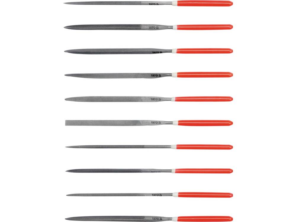 KÚPOS RESZELŐKÉSZLET YATO YT-6165 5X180X85MM, 10 DB 