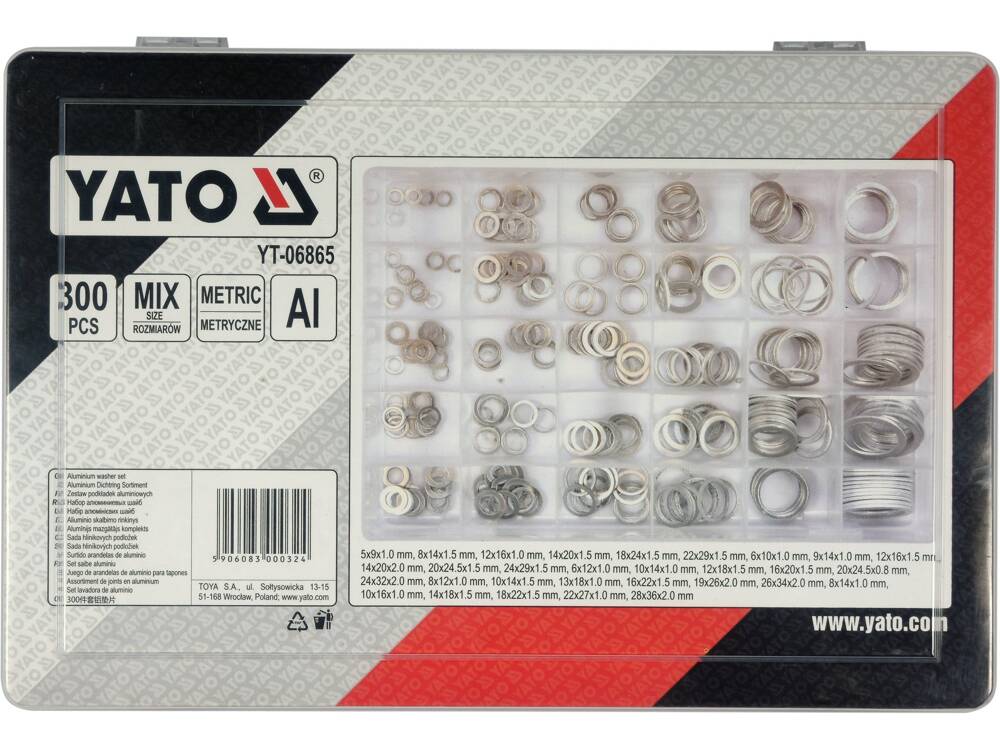 SET SAIBE ALUMINIU, YATO YT-06865 300 BUC