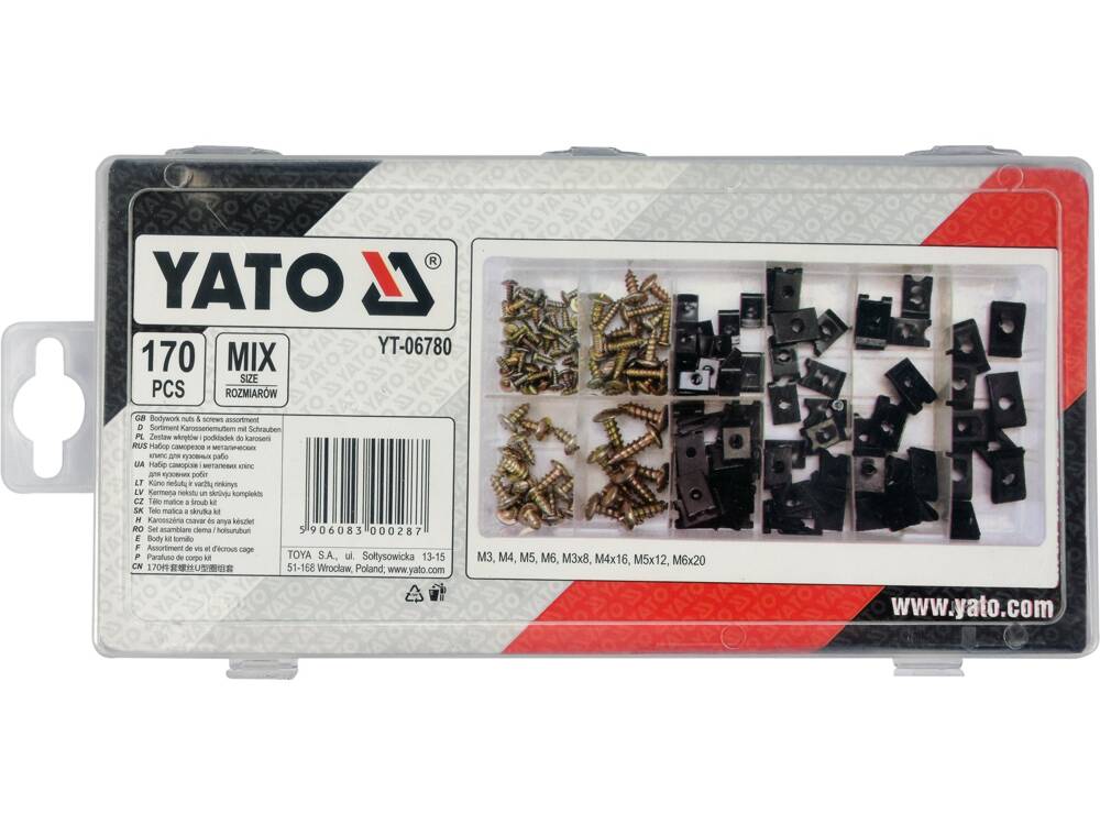 SET SURUBURI SI YATO YT-06780 CLEME, 170 BUC