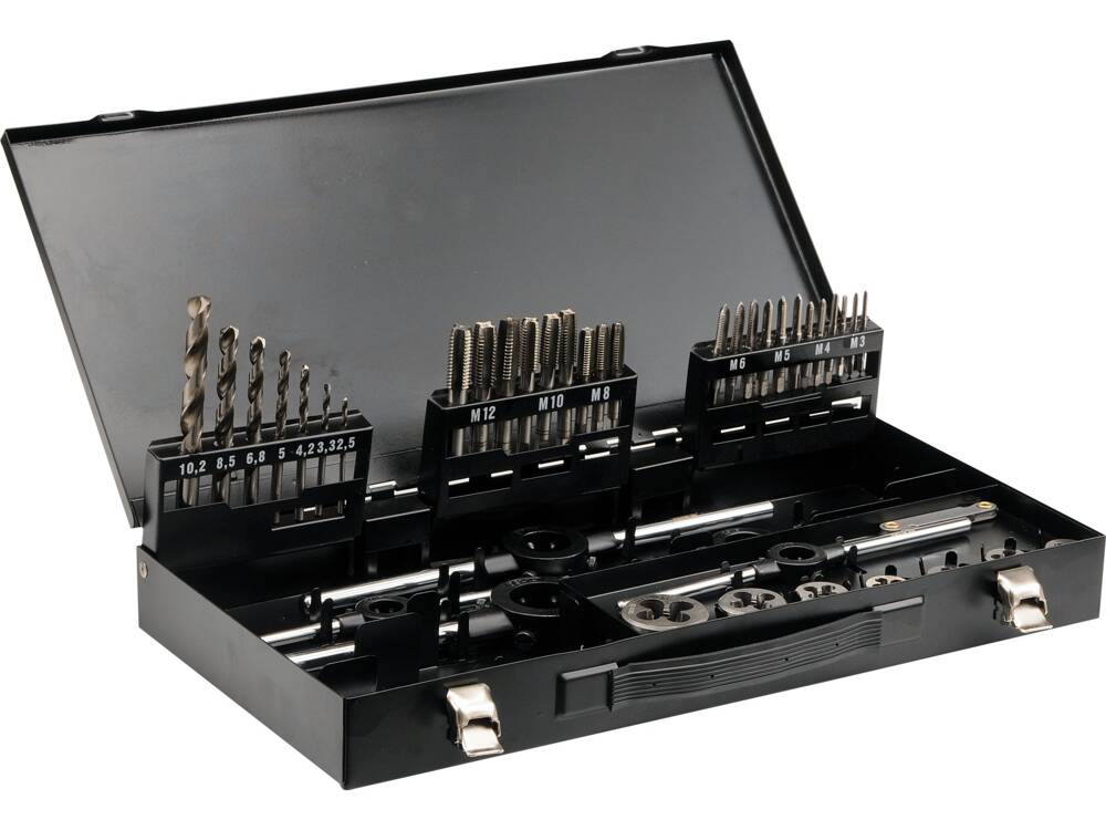 SET TAROZI SI YATO YT-2978 FILIERE HSS M3-12, 44 BUC