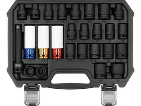 Set tubulare de impact YATO YT-10569, 1/2", 24 piese
