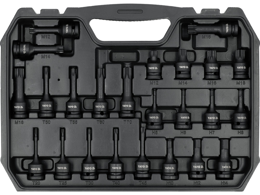 Set tubulare de impact YATO YT-10260, 1/2", 64 piese - imagine 3