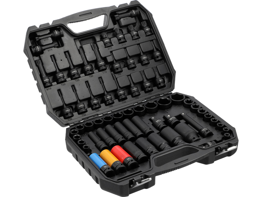 Set tubulare de impact YATO YT-10260, 1/2", 64 piese - imagine 4
