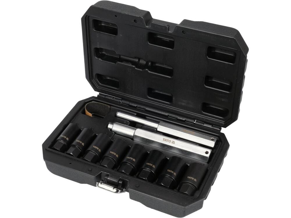 SET TUBULARE PENTRU YATO YT-060302 INDEPARTAREA SURUBURILOR DETERIORATE, 10 PIESE