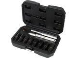 SET TUBULARE PENTRU YATO YT-060302 INDEPARTAREA SURUBURILOR DETERIORATE, 10 PIESE