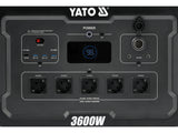 Statie incarcare portabila YATO YT-83096, 3600 W, 3072 wh - imagine 10