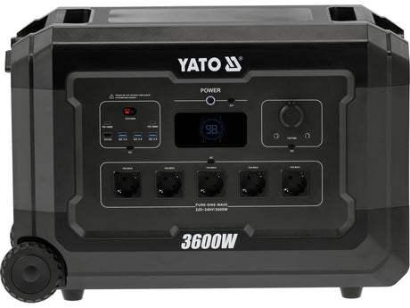Statie incarcare portabila YATO YT-83096, 3600 W, 3072 wh - imagine 3