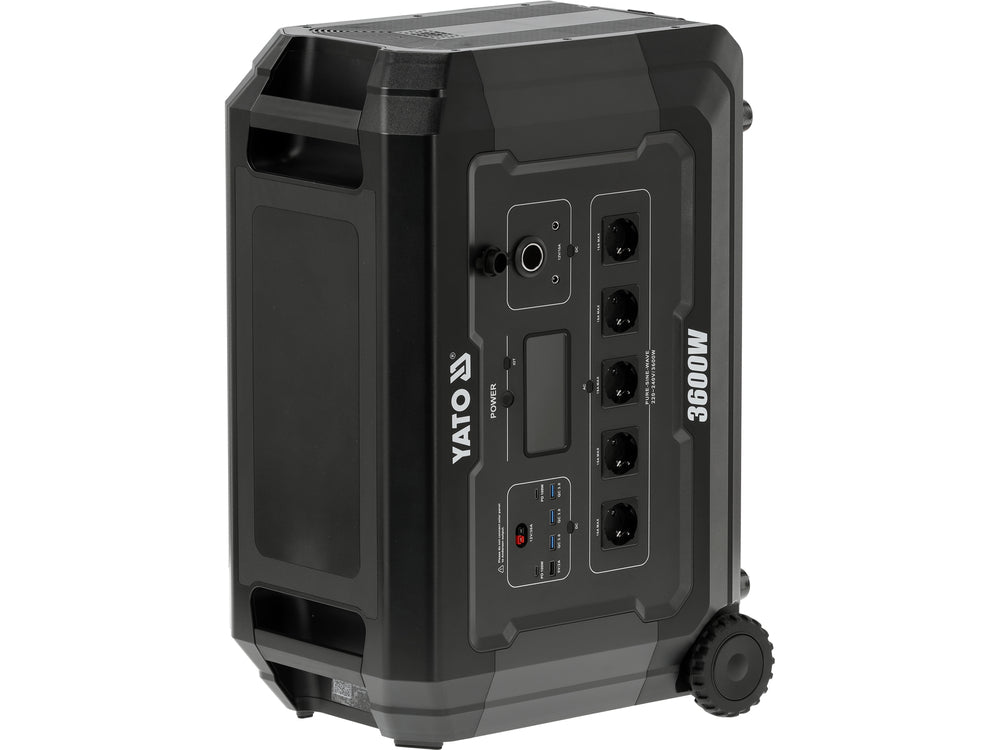 Statie incarcare portabila YATO YT-83096, 3600 W, 3072 wh - imagine 5
