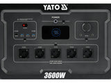 Statie incarcare portabila YATO YT-83096, 3600 W, 3072 wh - imagine 9