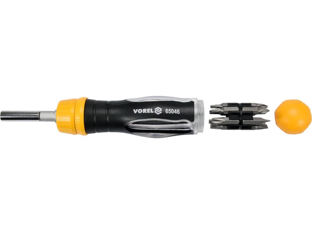 TELESZKÓPOS CSAVARHÚZÓ VOREL 65046 BITEKKEL, 13 DB 