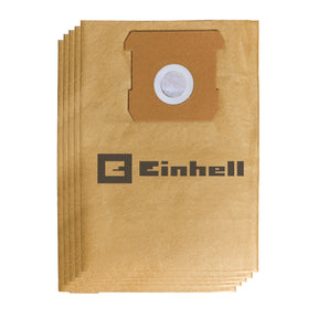 Sac de colectare a prafului original Einhell de 15 l, potrivit pentru aspiratoarele umede/uscate Einhell cu recipient de 15 litri, contine 5 saci, fabricat din hartie Einhell - scule electrice si unelte profesionale - BricoMart