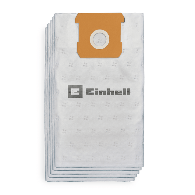 Sac fleece original Einhell 15 L (potrivit pentru aspiratoarele Einhell umed / uscat cu recipiente de 12 sau 15 litri, performanta ridicata de filtrare, volum 15 L, include 5 saci) Einhell - scule electrice si unelte profesionale - BricoMart