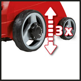 Scarificator electric Einhell GC - ES 1231/1 (1200 W, pentru peluze de pana la 300 m², ax montat pe rulmenti + 8 lame duble, adancime de scarificare cu 3 niveluri + pozitie de transport Einhell - scule electrice si unelte profesionale - BricoMart