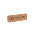 Semn de masa cu text Reserved din lemn durabil 152x44x(H)44 mm Hendi