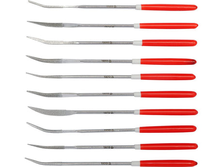 SET 10 PILE YATO YT-6146 DIAMANTATE 3X140X30MM YATO - scule electrice si unelte profesionale - BricoMart