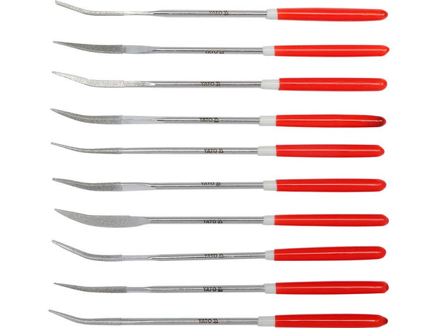 SET 10 PILE YATO YT-6146 DIAMANTATE 3X140X30MM YATO - scule electrice si unelte profesionale - BricoMart