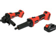SET 18V - POLIZOR UNGHIULAR 125MM + POLIZOR DREPT, ACUMULATOR 1X4AH Yato YT - 828296 Yato - scule electrice si unelte profesionale - BricoMart