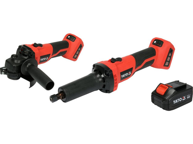 SET 18V - POLIZOR UNGHIULAR 125MM + POLIZOR DREPT, ACUMULATOR 1X4AH Yato YT - 828296 Yato - scule electrice si unelte profesionale - BricoMart