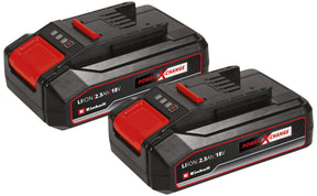 Set 2 acumulatori Einhell PXC Twinpack 2.5 Ah Power X - Change, Li - Ion, 18 V, 2x baterii de 2.5 Ah, universala pentru toate dispozitivele PXC, gestionare proactiva a bateriei, cicluri de incarcare personalizate Einhell - scule electrice si unelte profesionale - BricoMart