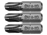 SET 3 BITI STHOR 65454 1/4 PH3X25MM STHOR - scule electrice si unelte profesionale - BricoMart
